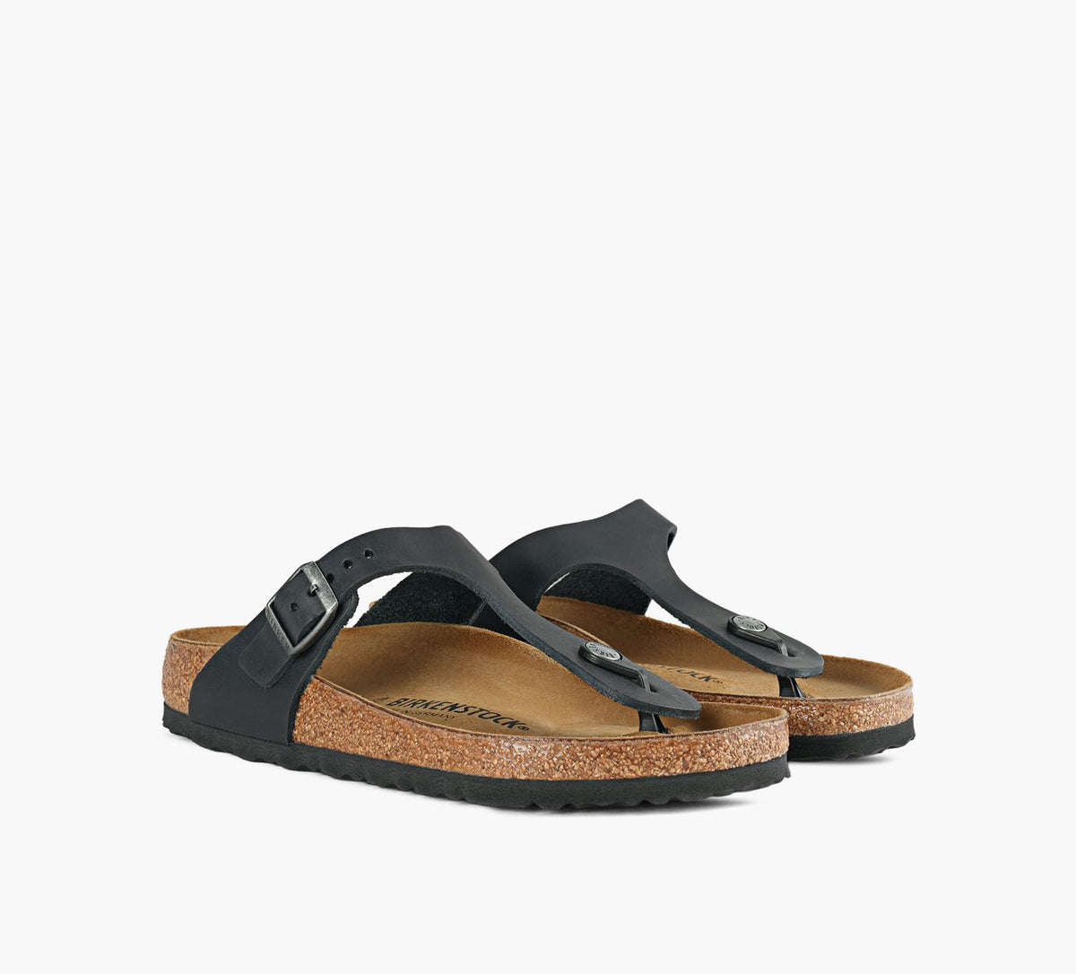 BIRKENSTOCK GIZEHLEATHER in BLACK view 2
