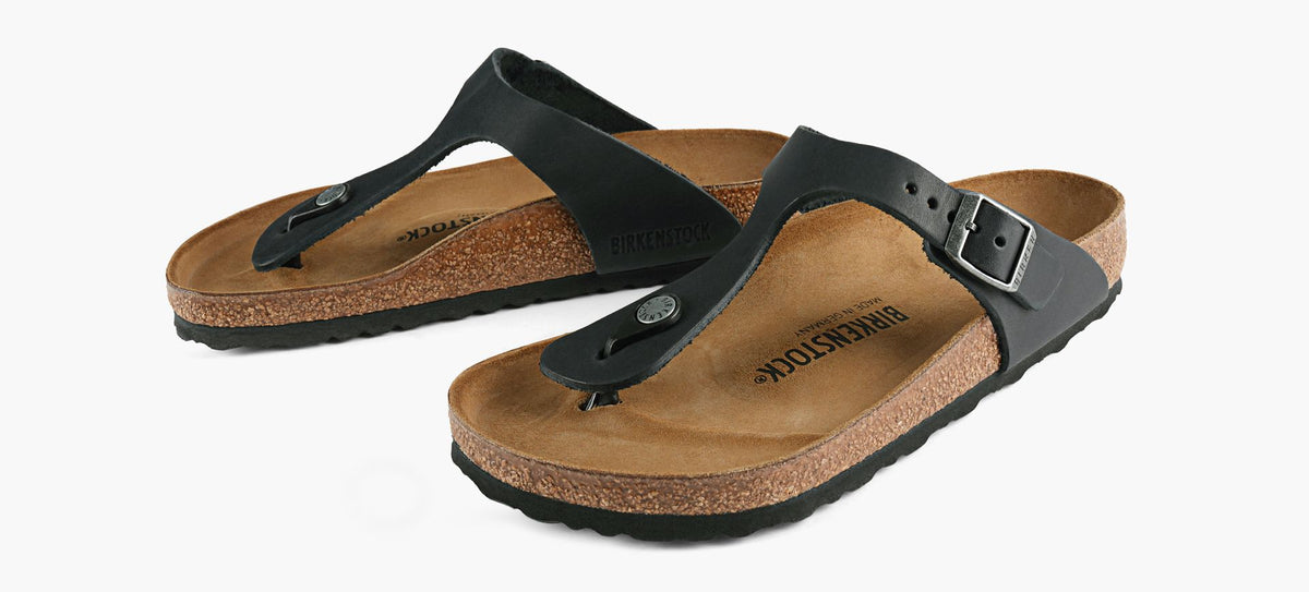 BIRKENSTOCK GIZEHLEATHER in BLACK view 4