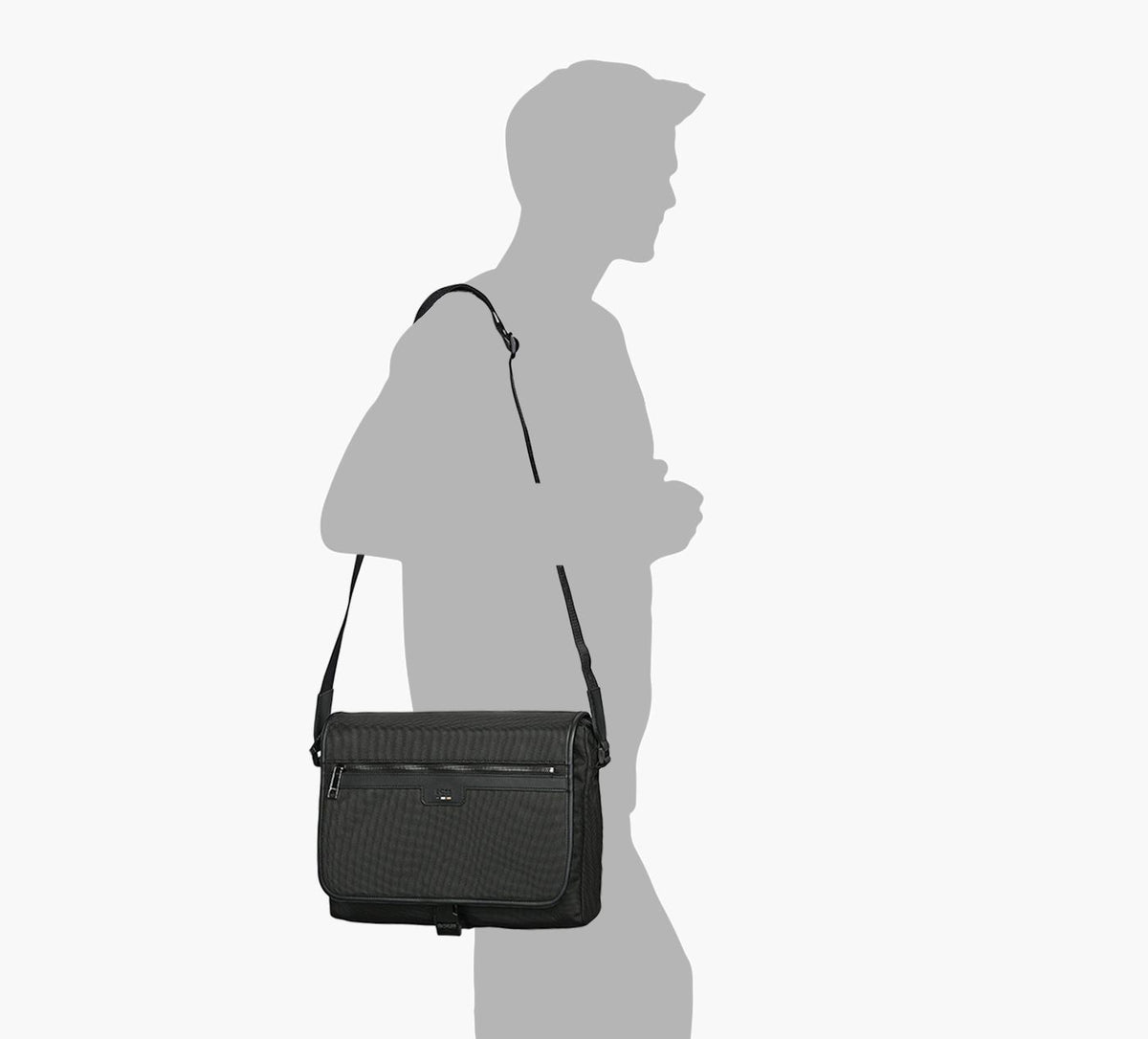 BOSS RAYNMESSENGER in BLACK view 4