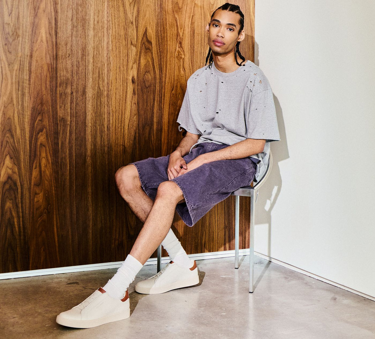 COLE HAAN GRANDPROLUXESLIPONSNEAKER in WHITE view 1a