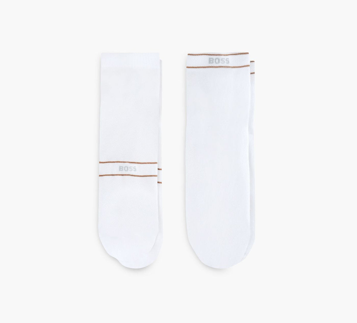 BOSS Chaussettescourteslogos2paires en BLANC vue 2