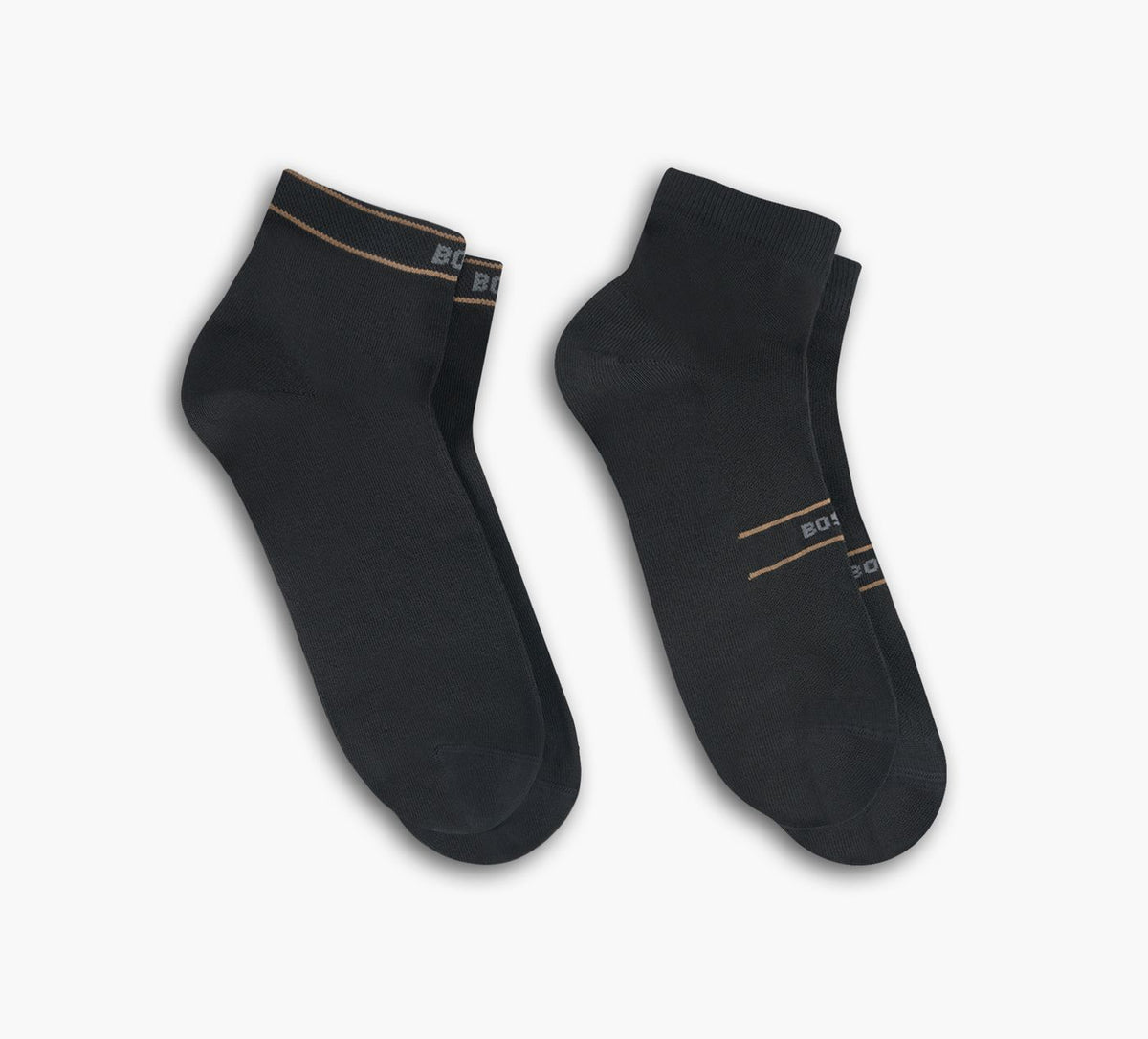 BOSS Chaussettescourteslogos2paires en NOIR