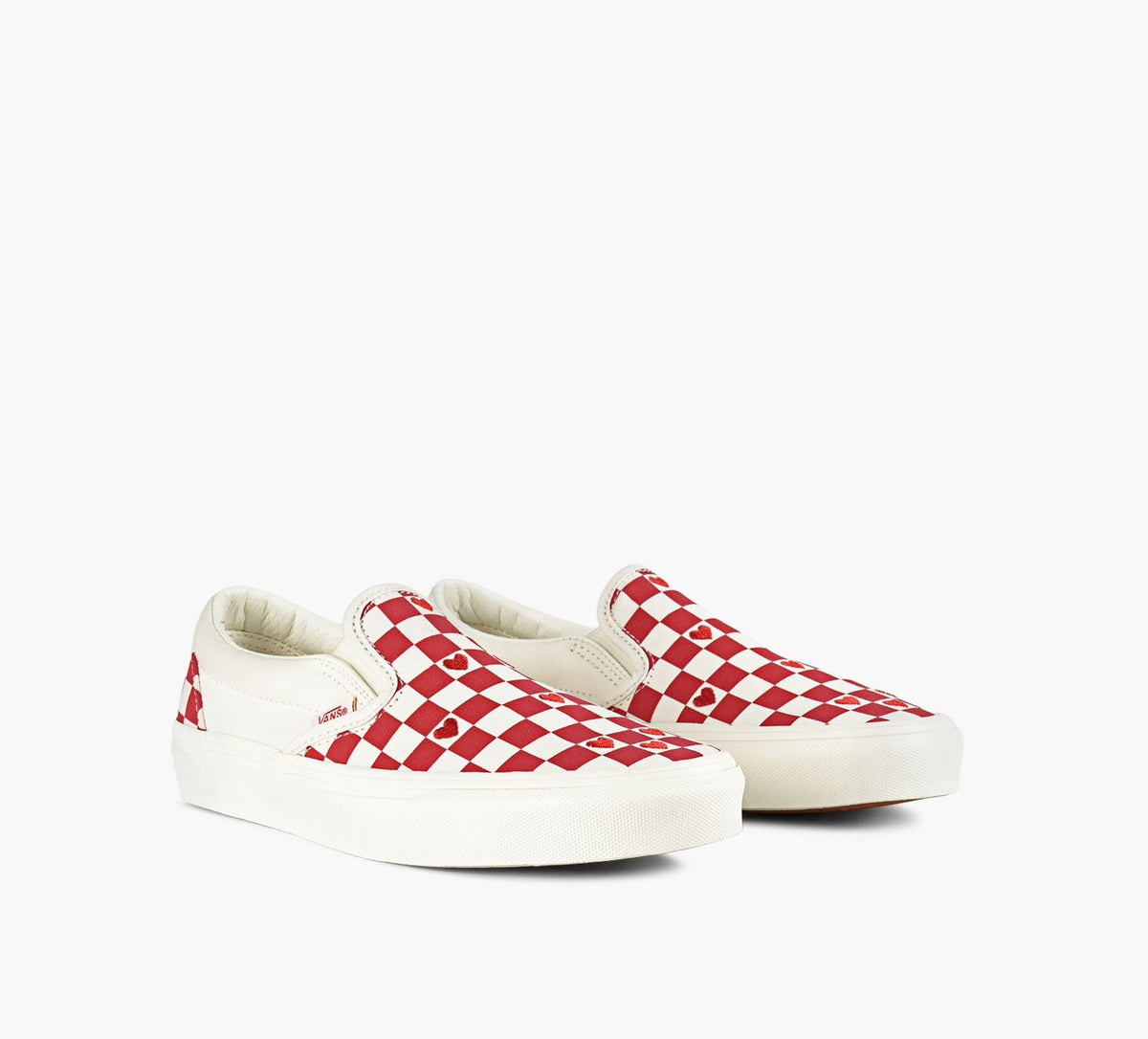 VANS BASKETCLASSIQUESSANSLACET en ROUGE vue 2
