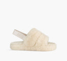 UGG SANDALEFLUFFYEAH en BEIGE
