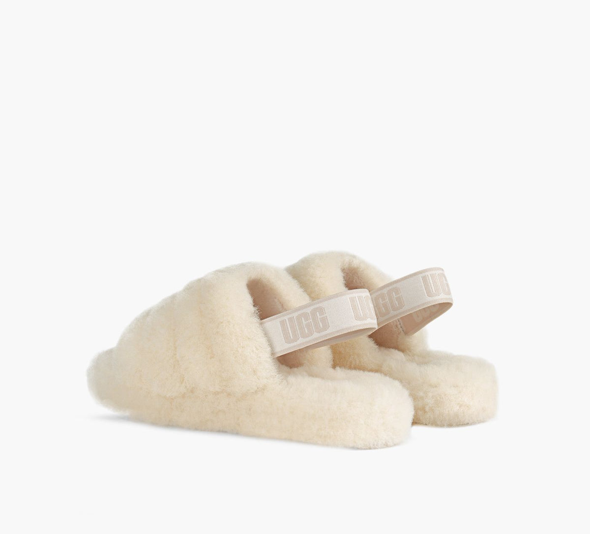 UGG SANDALEFLUFFYEAH en BEIGE vue 3