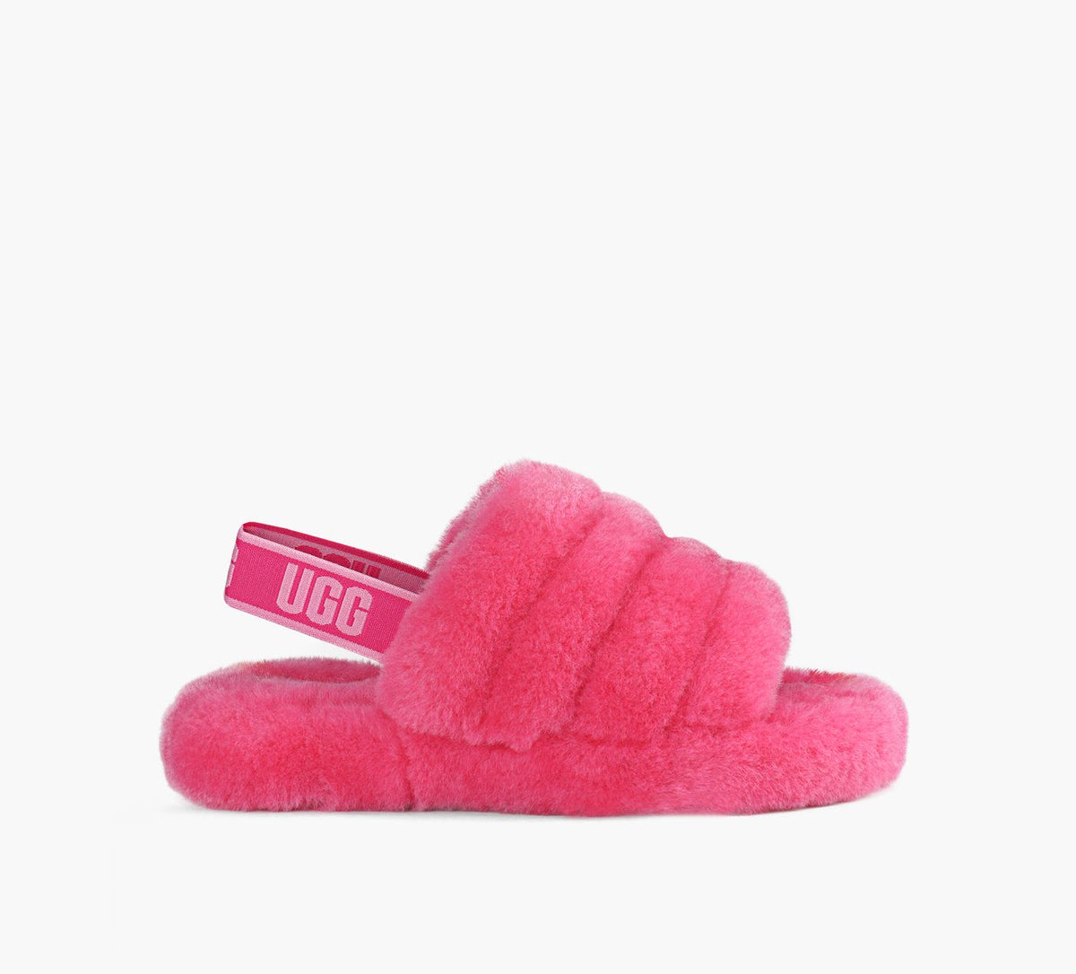 UGG FLUFFYEAHSLIDE in FUCHSIA