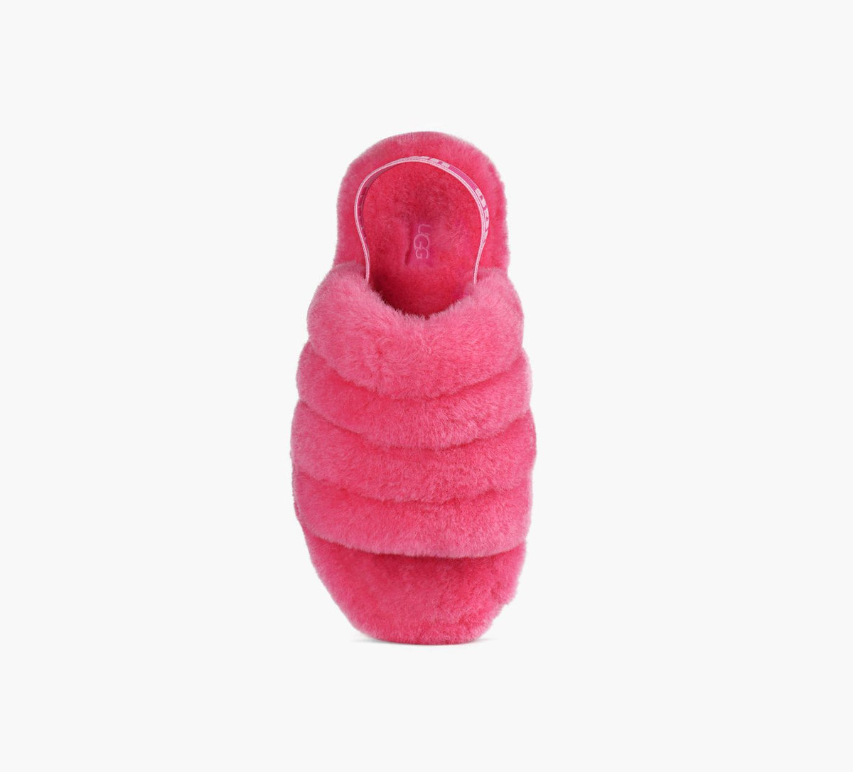 UGG SANDALEFLUFFYEAH en FUCHSIA vue 1c