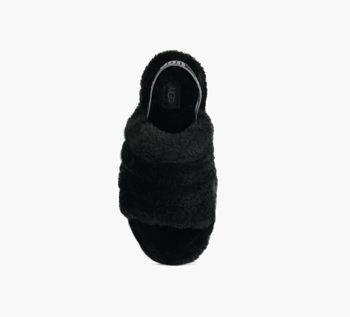 UGG FLUFFYEAHSLIDE in BLACK view 1c