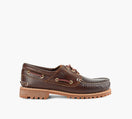 TIMBERLAND Authentic3EyeLugHandsewnBoatShoe in BROWN