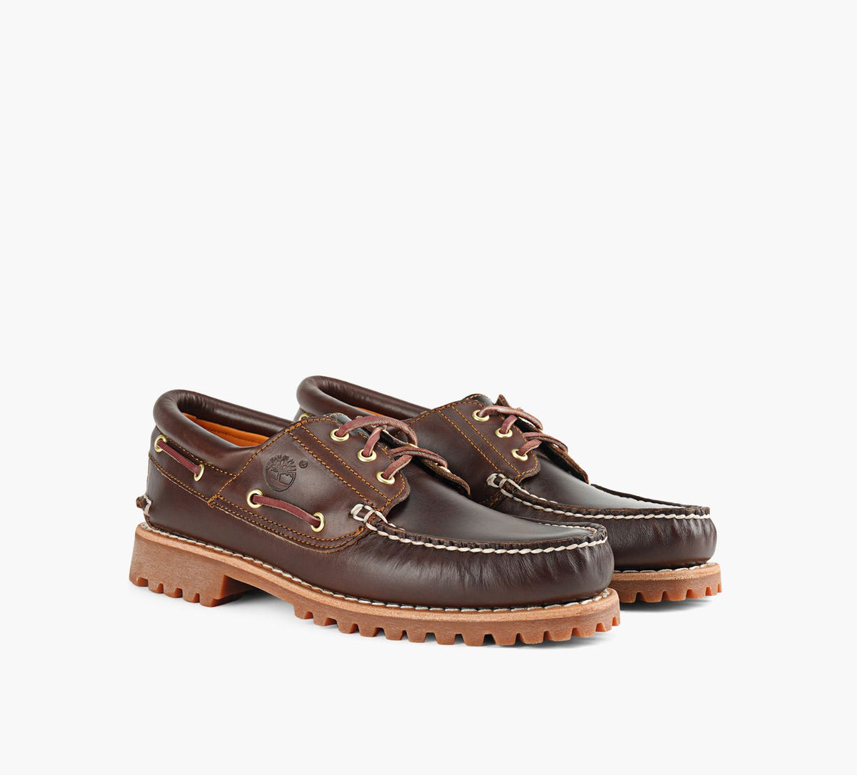 TIMBERLAND Authentic3EyeLugHandsewnBoatShoe in BROWN view 2