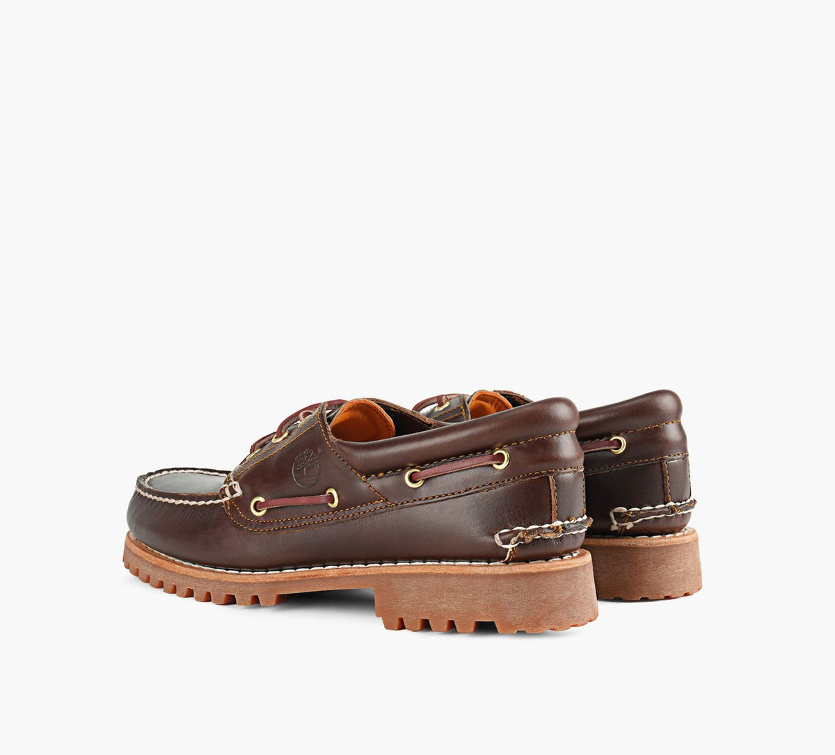 TIMBERLAND Authentic3EyeLugHandsewnBoatShoe in BROWN view 3