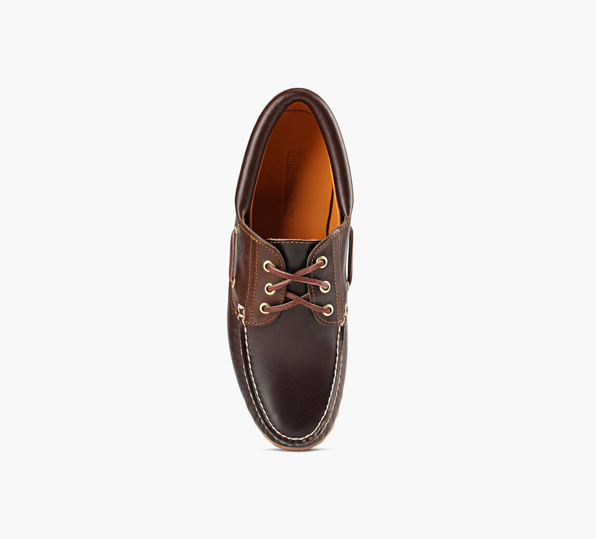 TIMBERLAND Authentic3EyeLugHandsewnBoatShoe in BROWN view 1c