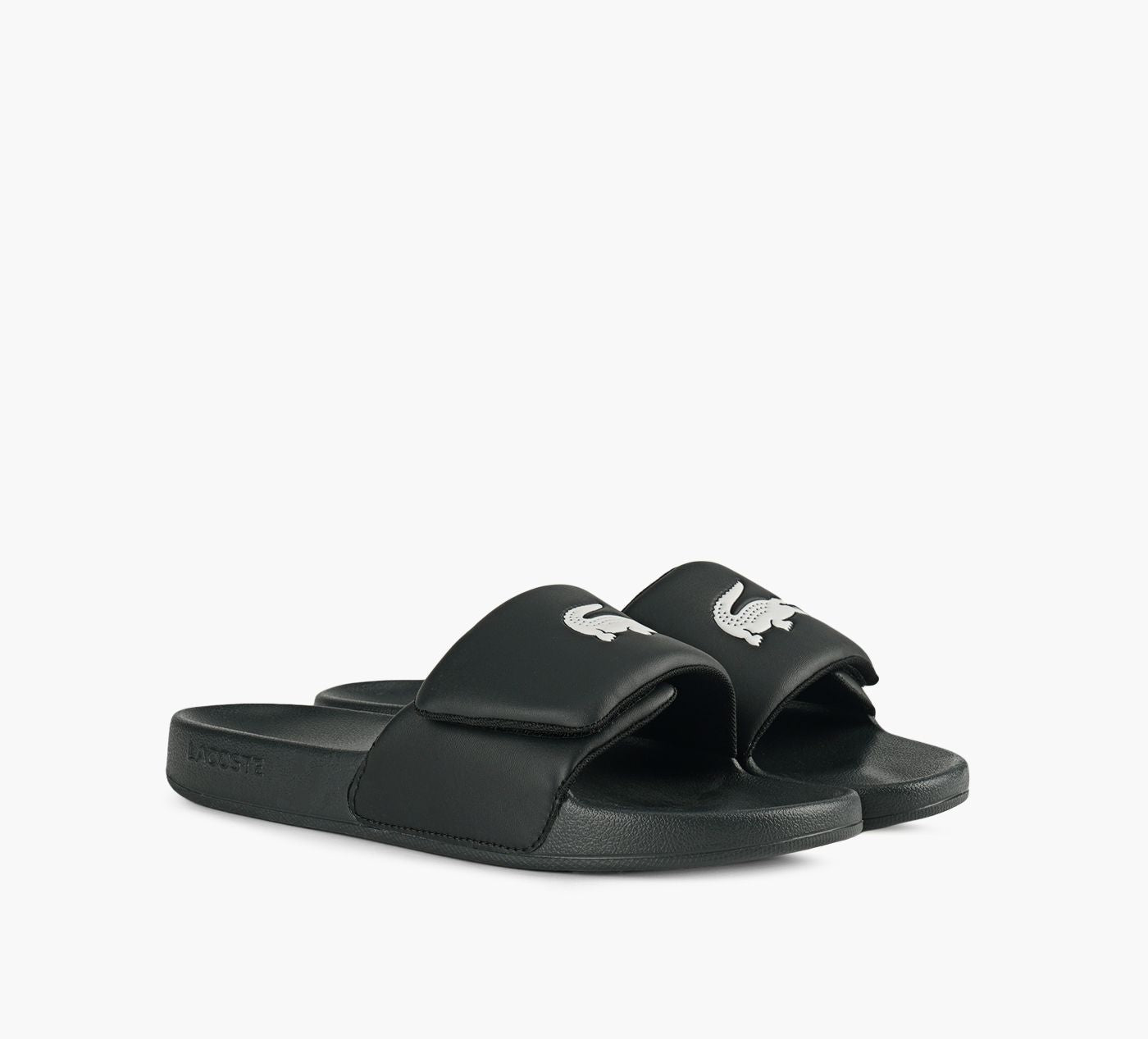 LACOSTE SERVESLIDE00STRAP in BLACK view 2