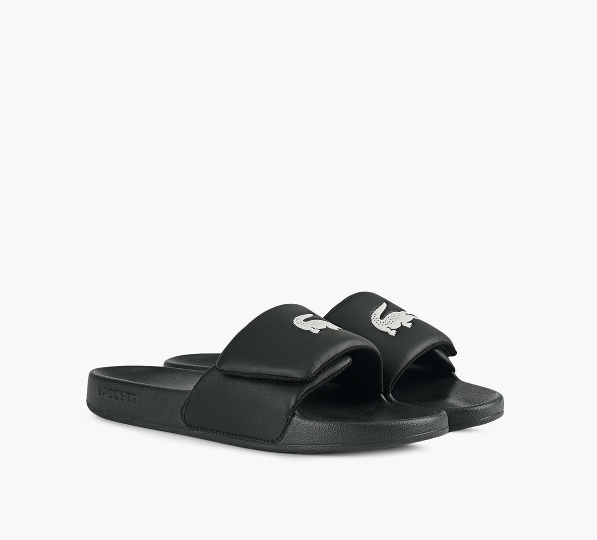 LACOSTE SERVESLIDE00STRAP in BLACK view 2