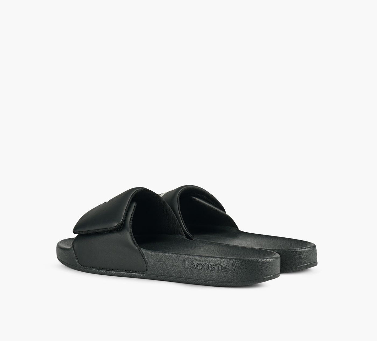 LACOSTE SERVESLIDE00STRAP in BLACK view 3