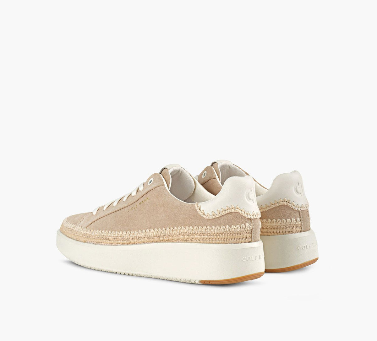 COLE HAAN BASKETGRANDPRTOPSKIN en BEIGE vue 3