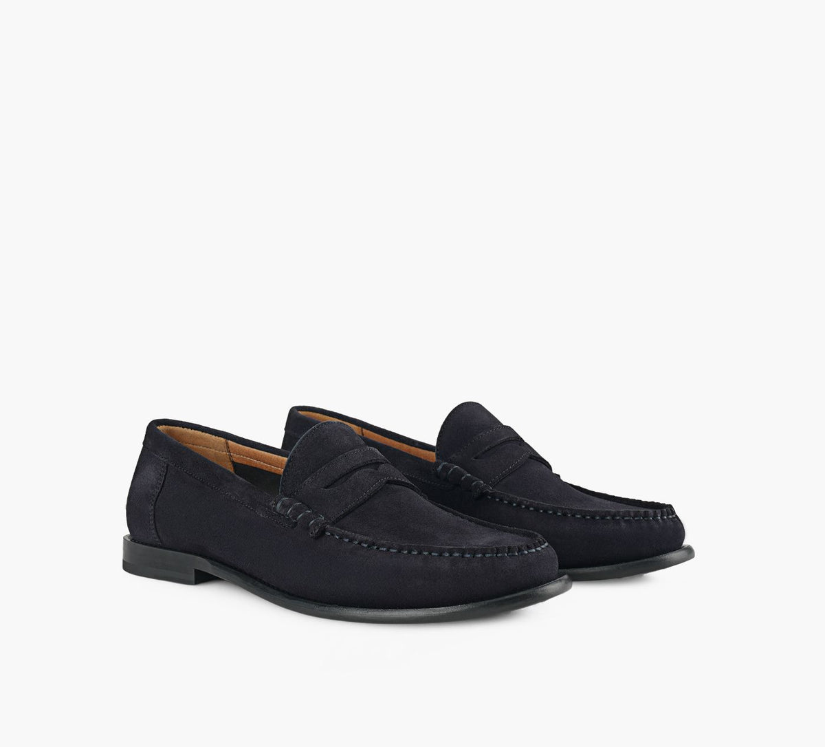 BOSS MOCASSINTEVAN en BLEU vue 2