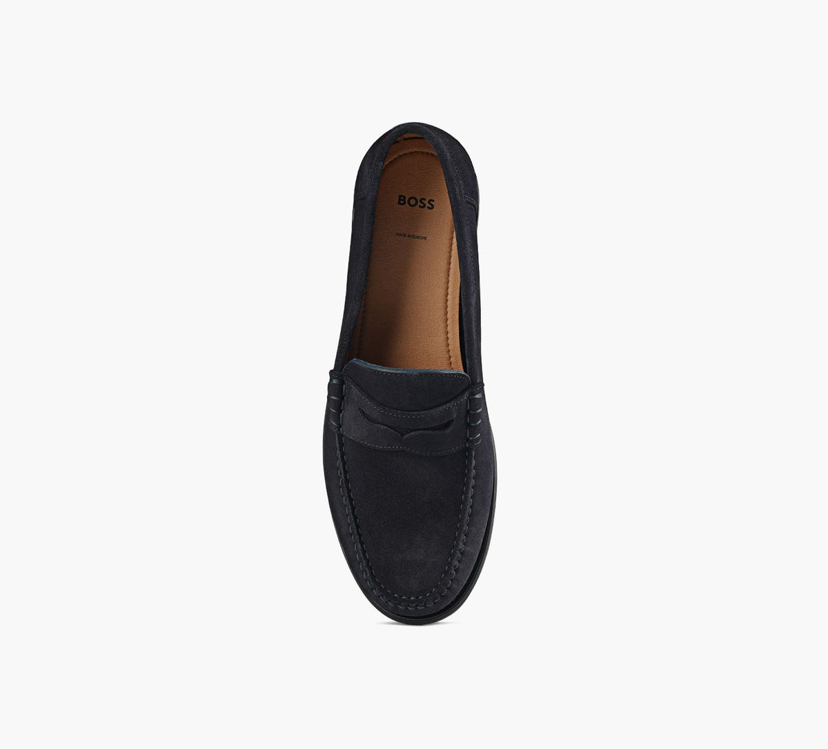 BOSS MOCASSINTEVAN en BLEU vue 1c
