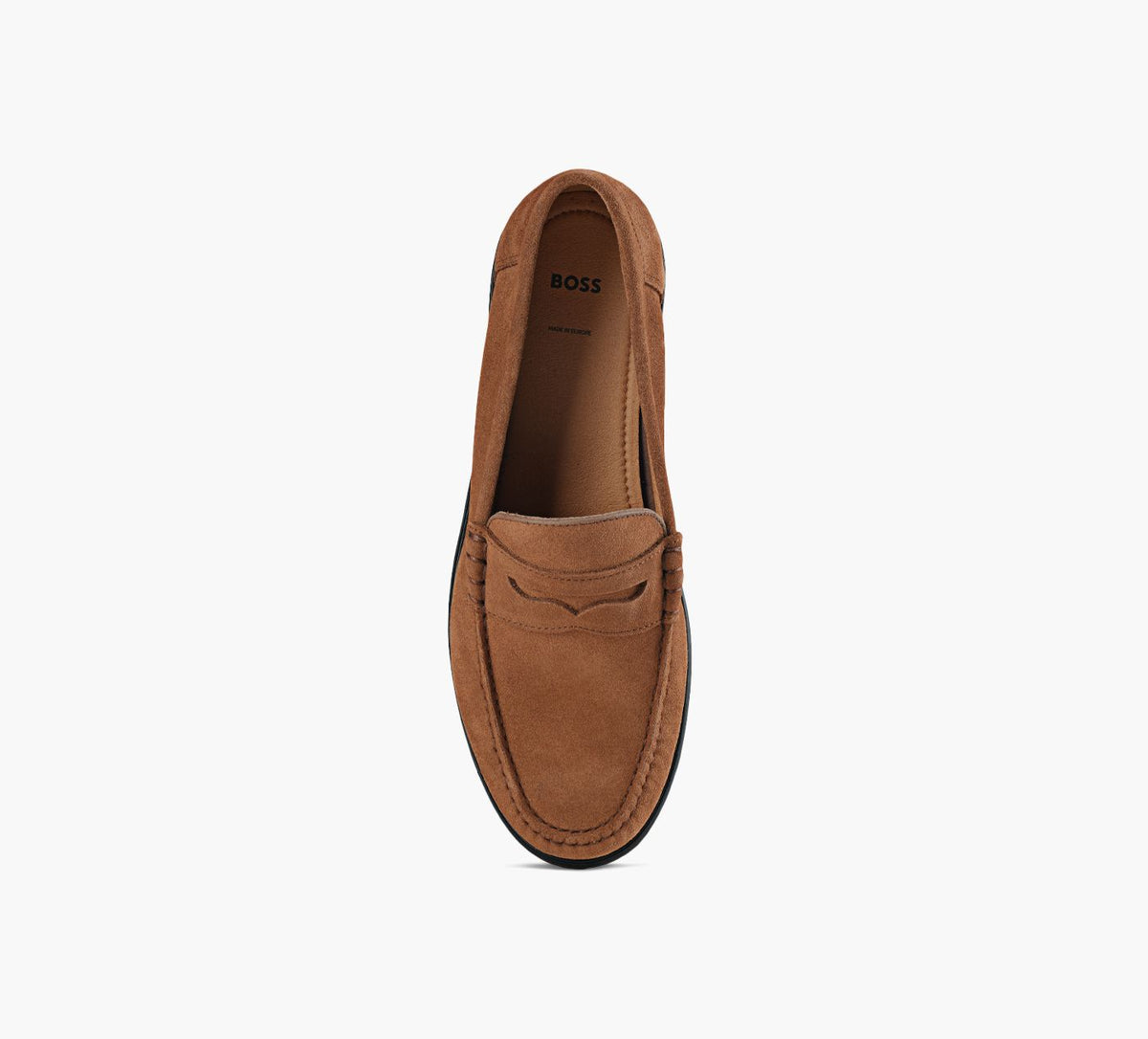 BOSS MOCASSINTEVAN en TAN vue 1c