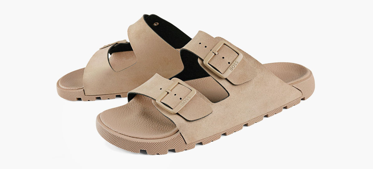 BOSS SANDALESURFLEY en BEIGE vue 4