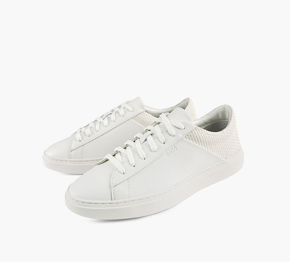 BOSS TENNISKIERAN en BLANC vue 4