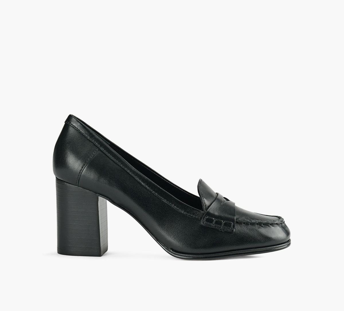 BROWNS BOULDERHEELEDLOAFER in BLACK