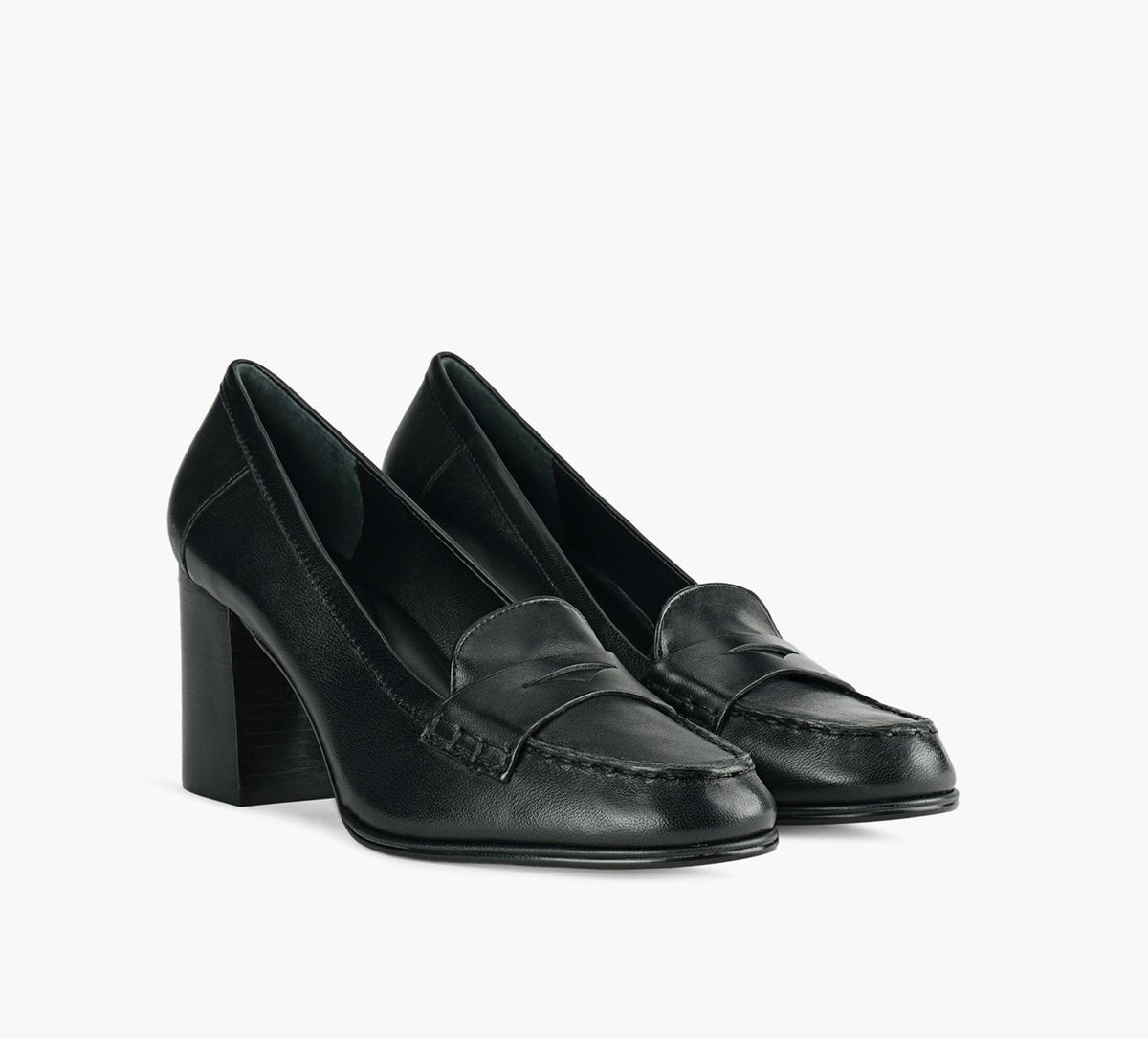 BROWNS BOULDERHEELEDLOAFER in BLACK view 2