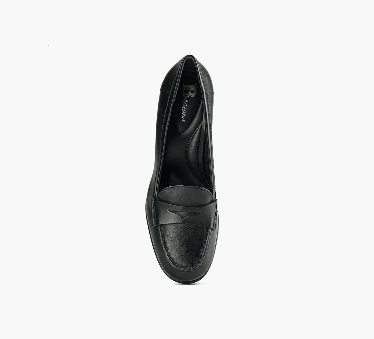 BROWNS BOULDERHEELEDLOAFER in BLACK view 1c