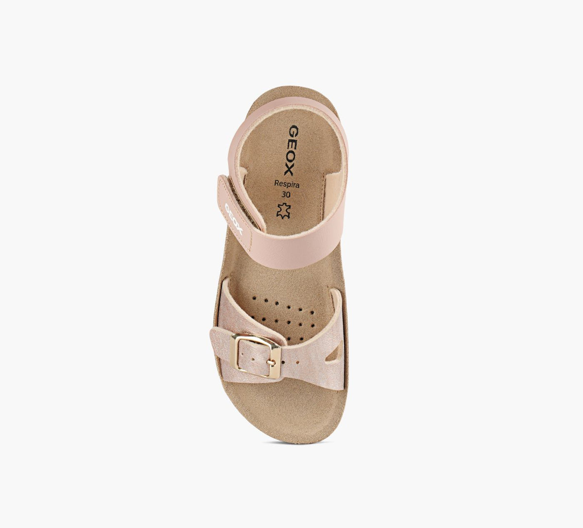 GEOX COSTAREIG in ROSE GOLD view 1c