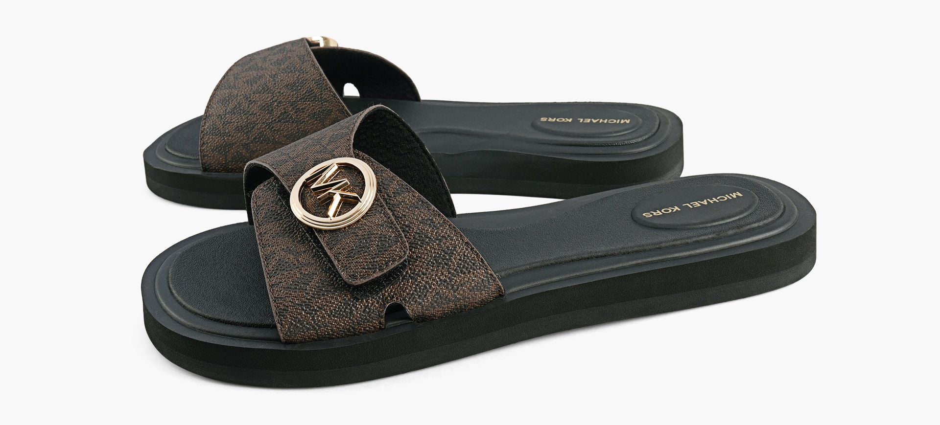 MICHAEL KORS SANDALEMKPOOL en BRUN vue 4