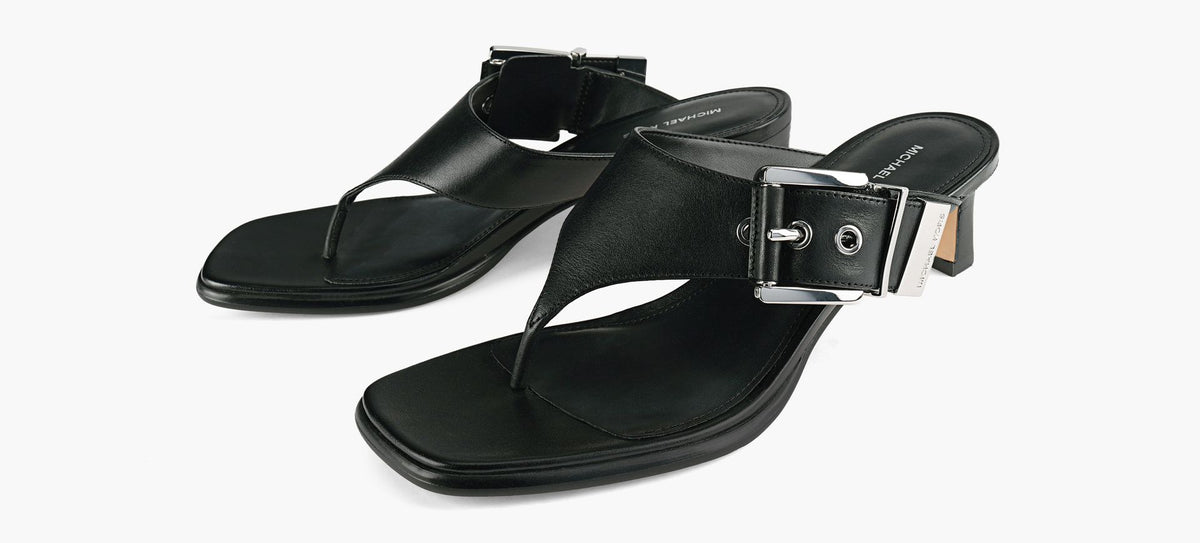 MICHAEL KORS ROWENHEELEDTHONG in BLACK view 4