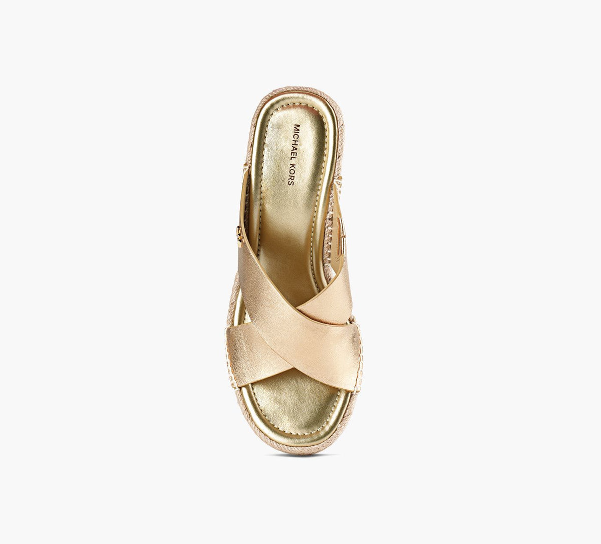 MICHAEL KORS KENZIEWEDGESANDAL in GOLD view 1c