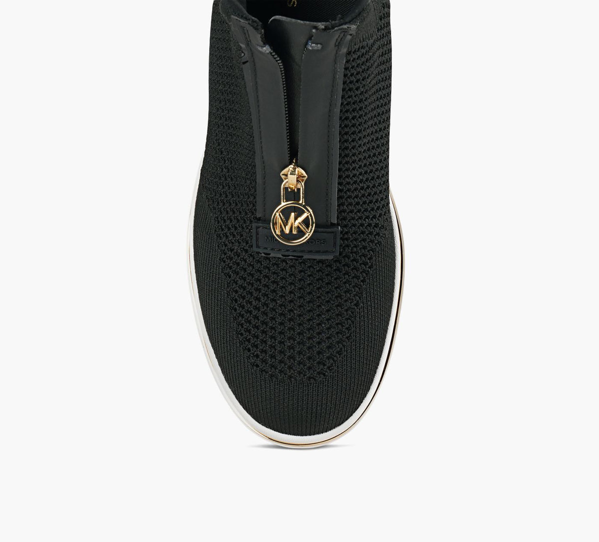 MICHAEL KORS EMMYSTRETCHKNITZIPWEDGE in BLACK view 1c