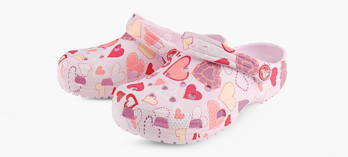 CROCS SABOTSCLASSIQUESGRAPHIQUES en ROSE PALE vue 4