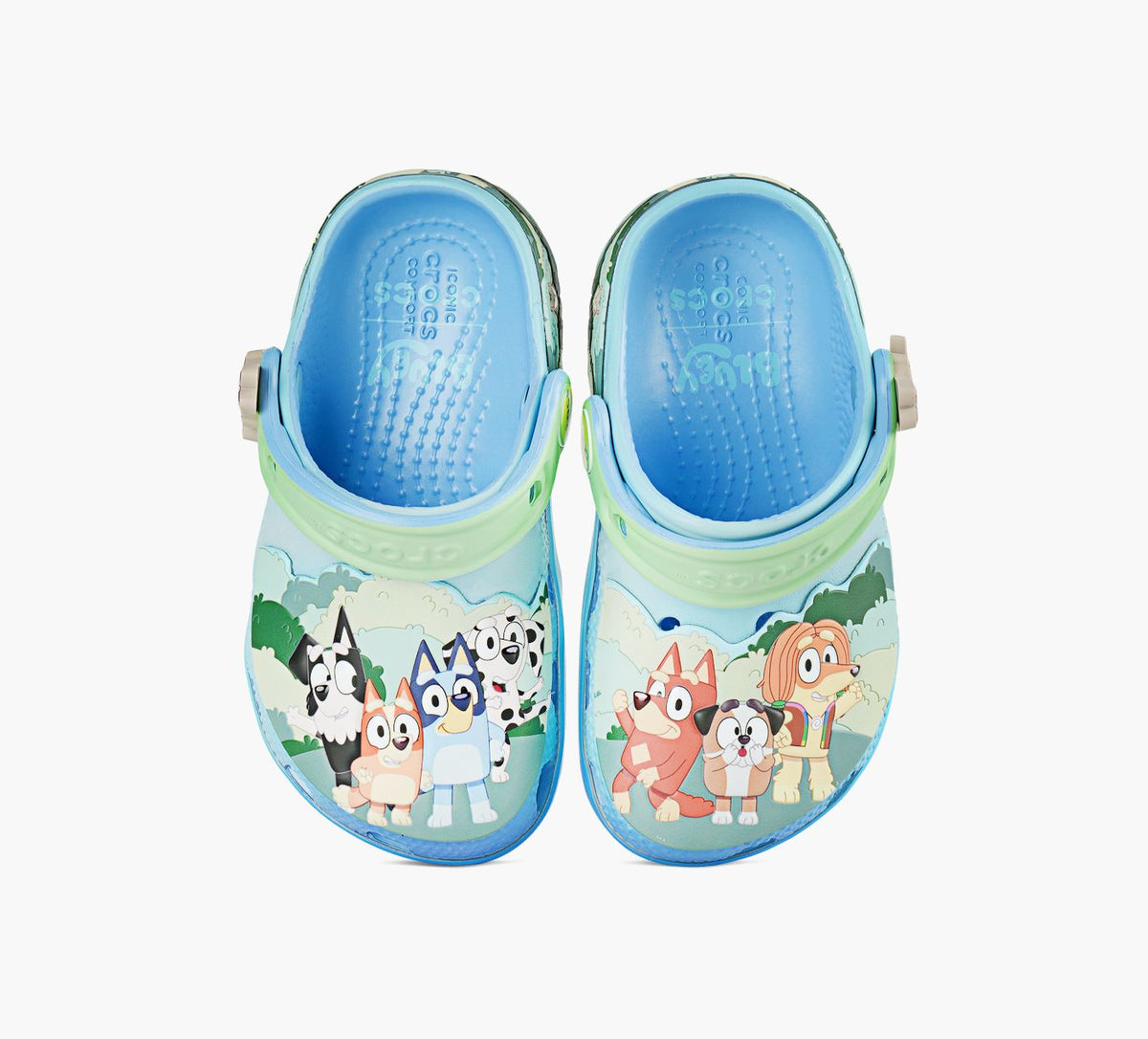 CROCS SABOTSCLASSIQUESBLUEYMULTI en BLEU vue 1c