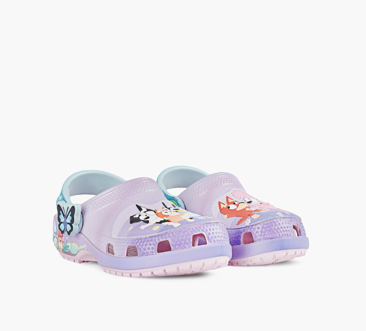 CROCS BLUEYMULTIPINKCLASSICCLOG in PURPLE view 2