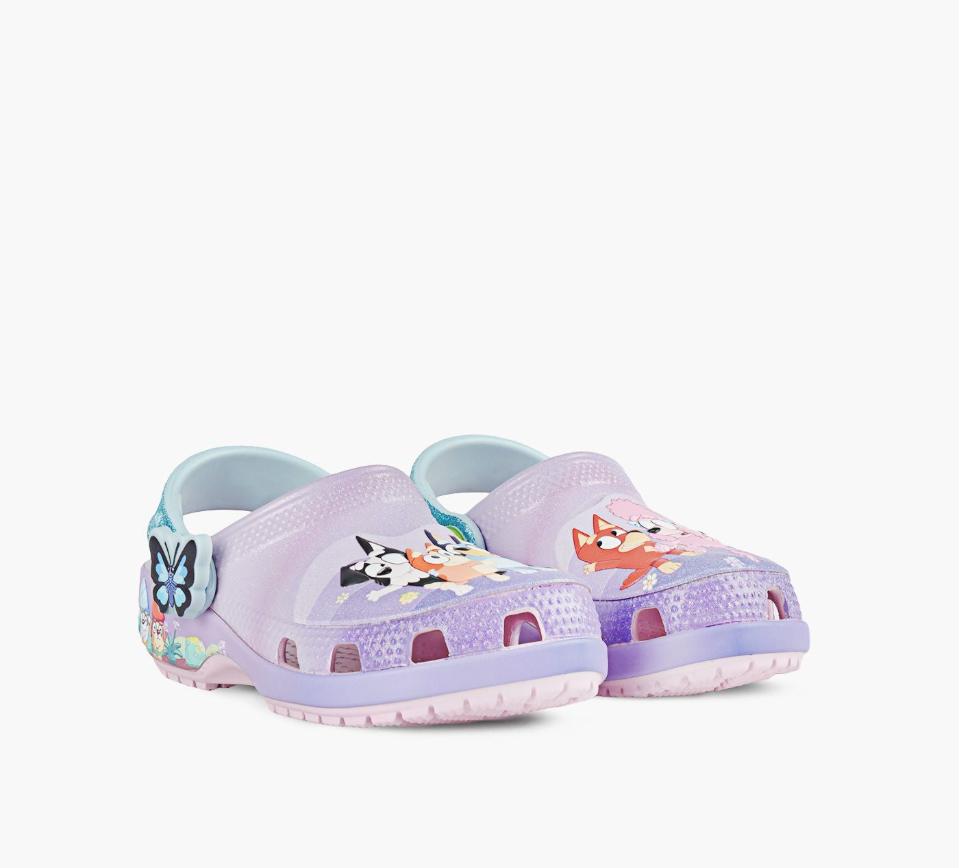 CROCS BLUEYMULTIPINKCLASSICCLOG in PURPLE view 2