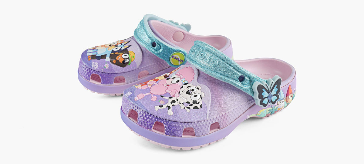 CROCS BLUEYMULTIPINKCLASSICCLOG in PURPLE view 4