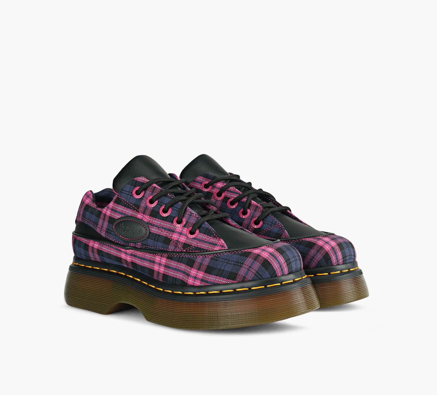 DR. MARTENS BUZZ5OEILLETS en ROSE PALE vue 2