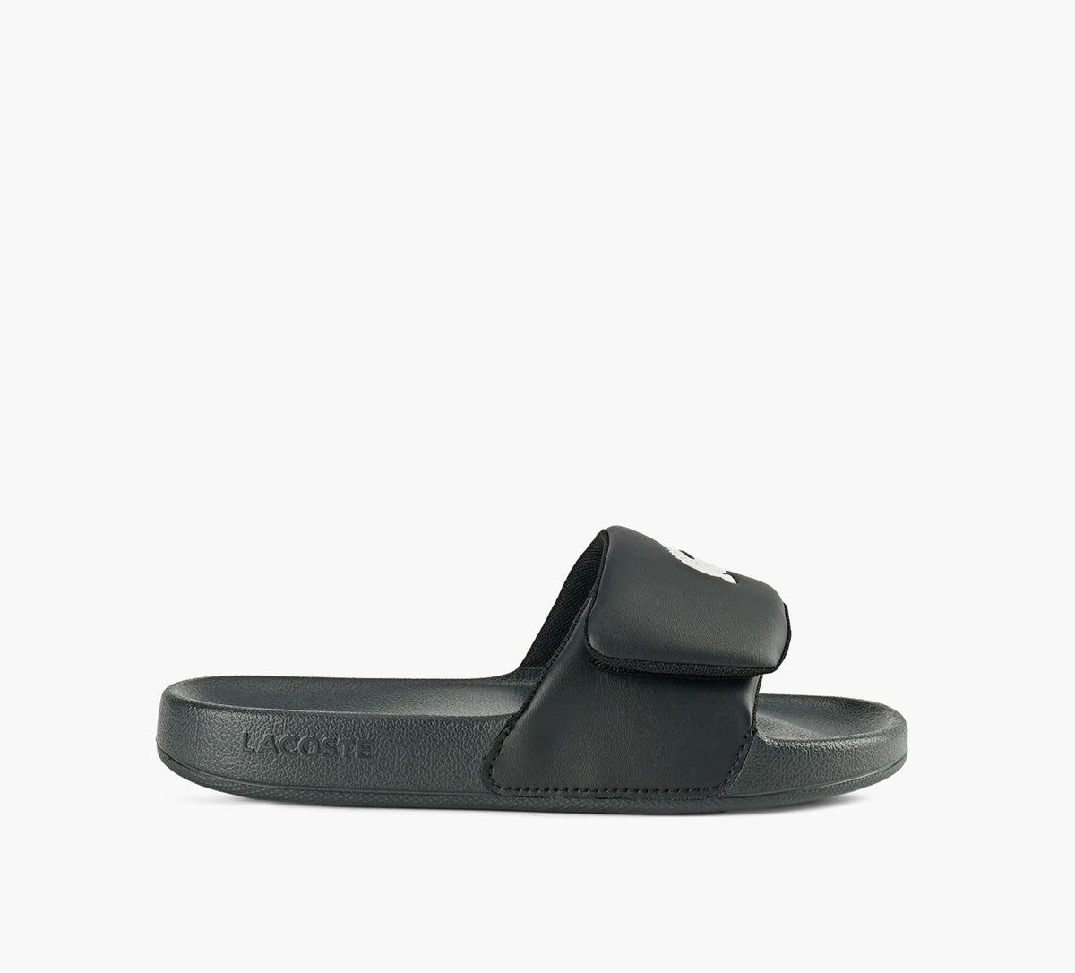 LACOSTE SERVESLIDES00STRAP in BLACK