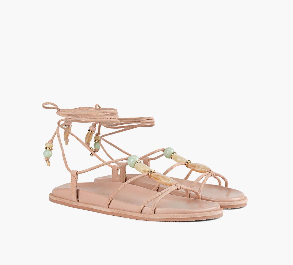 STUART WEITZMAN MAJORCAWRAPSPORTSANDAL in BEIGE view 2