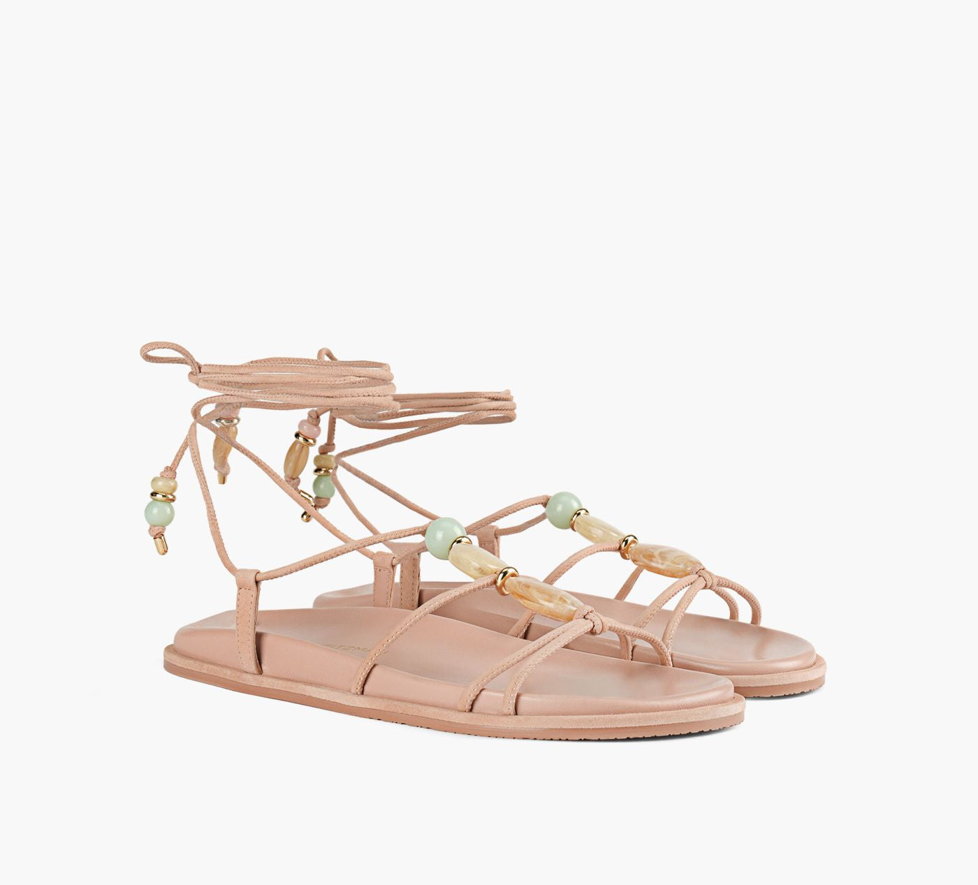 STUART WEITZMAN MAJORCAWRAPSPORTSANDAL in BEIGE view 2