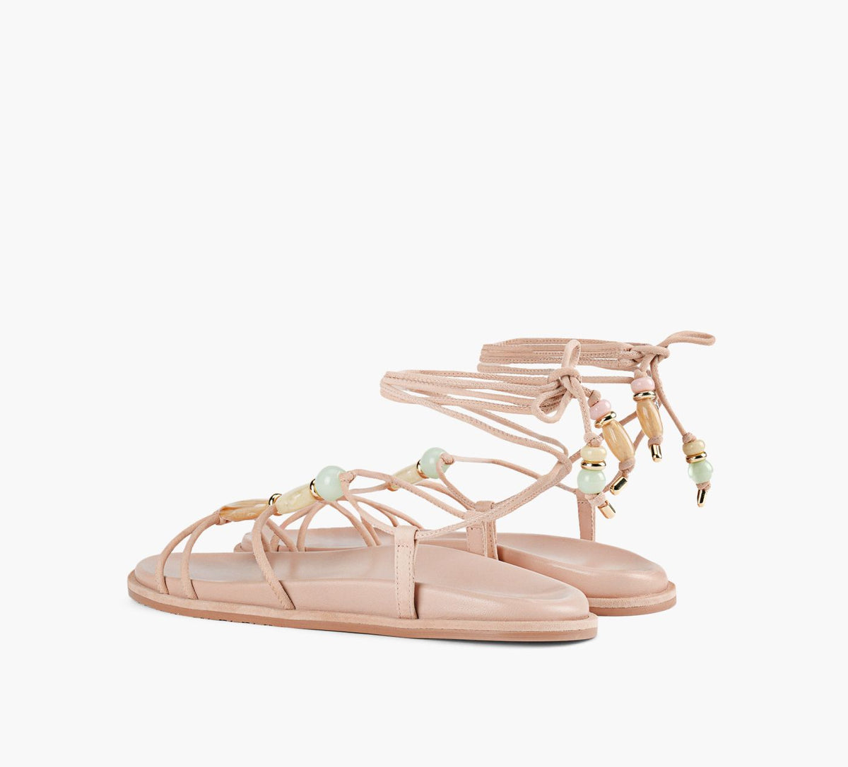 STUART WEITZMAN MAJORCAWRAPSPORTSANDAL in BEIGE view 3