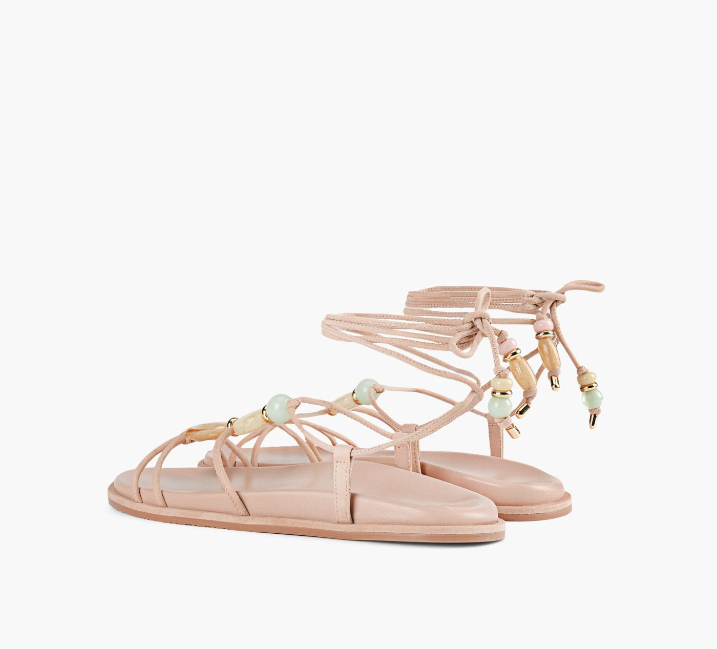 STUART WEITZMAN MAJORCAWRAPSPORTSANDAL in BEIGE view 3
