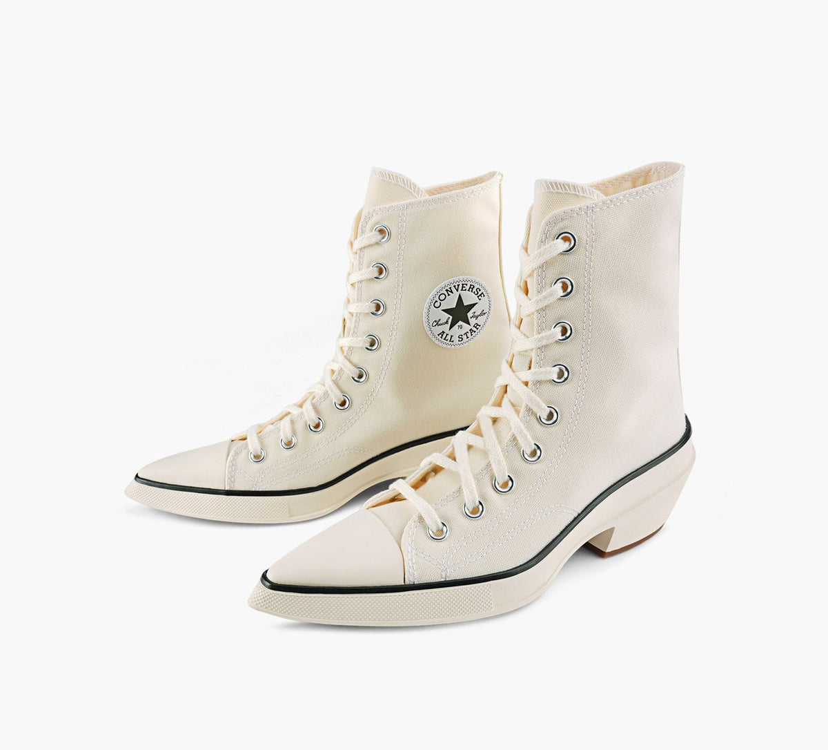 CONVERSE CHUCK70DELUXEPOINTEDHAUTE en BLANC vue 4