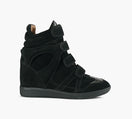 B2 FRANKLINWEDGESNEAKER in BLACK