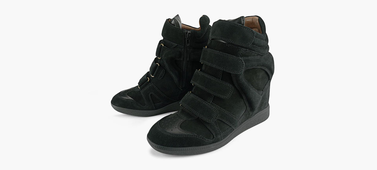 B2 FRANKLINWEDGESNEAKER in BLACK view 4