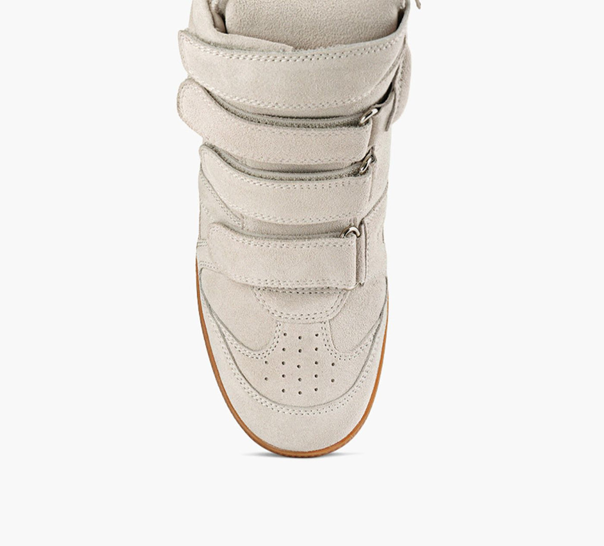 B2 FRANKLINWEDGESNEAKER in TAUPE view 1c