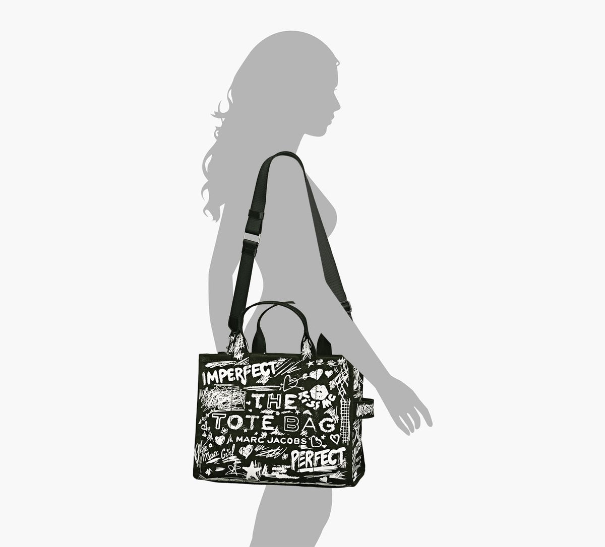 MARC JACOBS FOURRETOUTTHEMEDIUMTOTE en NOIR vue 4