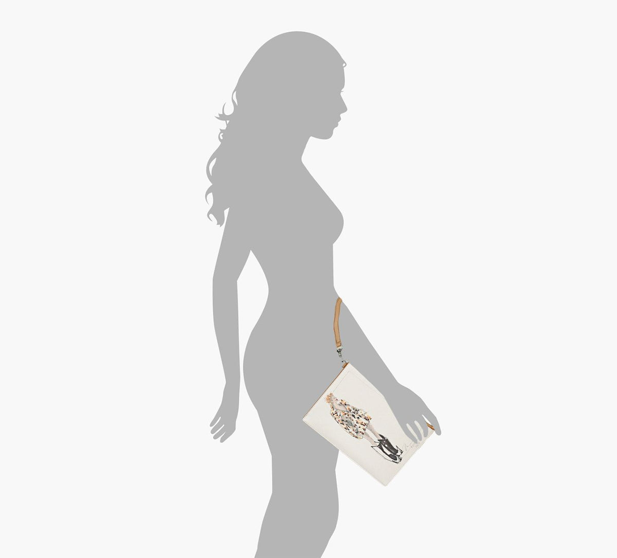 MARC JACOBS PORTEFEUILLETHEWRISLET en BLANC vue 1c